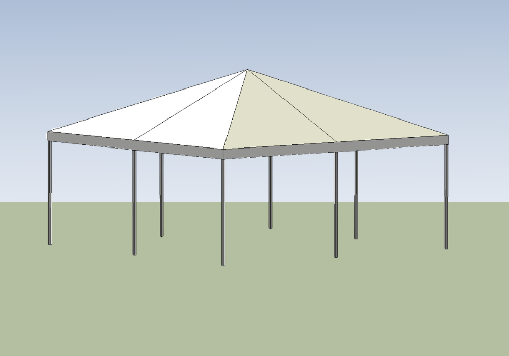 Rent the Tent Frame 20x20' | Event Rentals